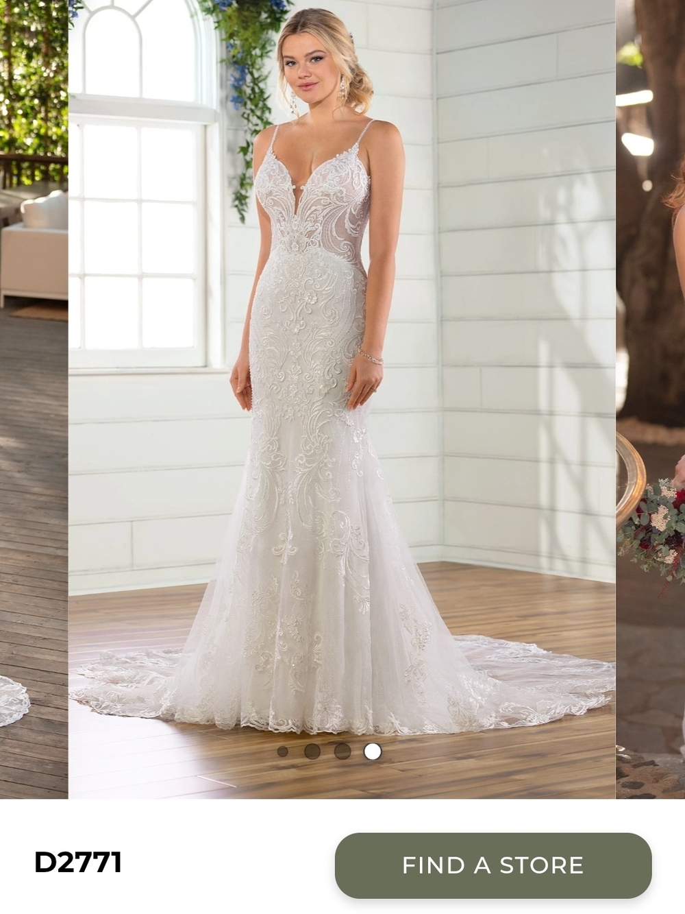 Essense of Australia D2771 Wedding Dress + FREE Bridal Accessories